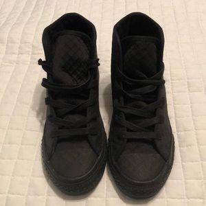 Black high top Converse, youth